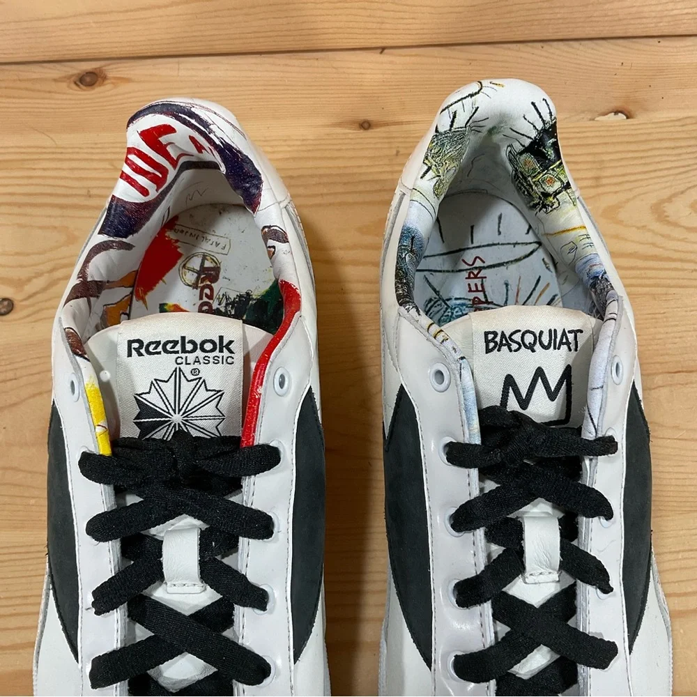 Basquiat x Reebok Classic NPC UK Sneaker 6-240366 Men’s 11 White Black Graffiti